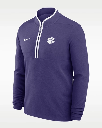 Мужская олимпийка Nike Clemson Victory Dri-FIT 1/2-zip, антрацитовая