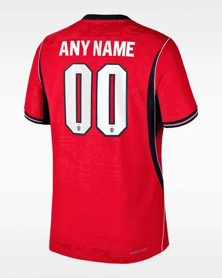 Мужская игровая футболка Nike England 2026 Aero-FIT, красная