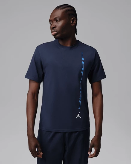 Мужская футболка Jordan Dri-FIT, темно-синяя/голубая/белая