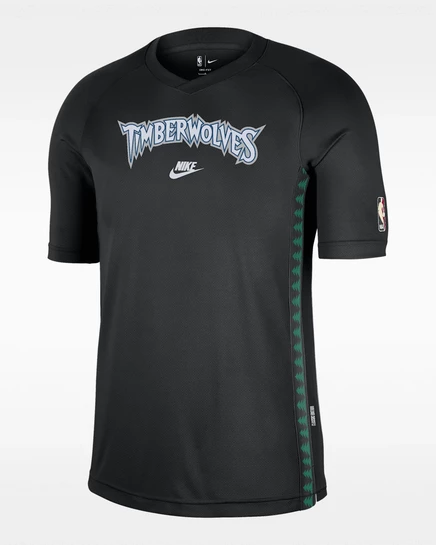 Мужская футболка Nike Minnesota Timberwolves Hardwood Classics 2025/26, черная/белая
