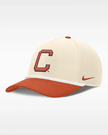 Унисекс кепка Nike Clemson Primetime Rope, натуральная