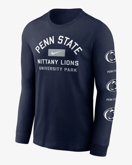 Мужской лонгслив Nike Penn State Campus Classic, темно-синий