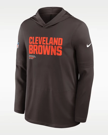 Мужское худи Nike Pure Fury Sideline Dri-FIT, коричневое