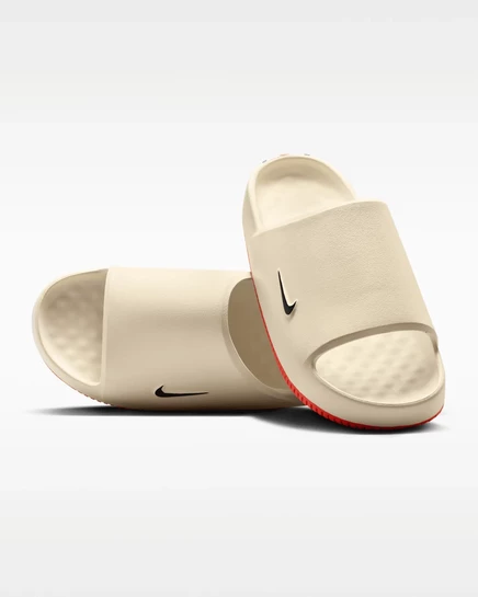 Мужские шлепанцы Nike Calm, бело-оранжевые