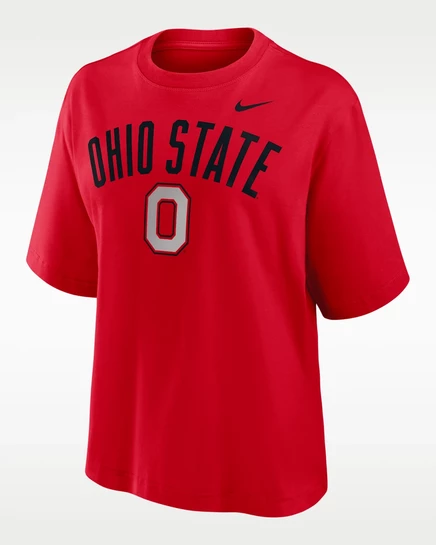 Женская футболка Nike Ohio State, красная