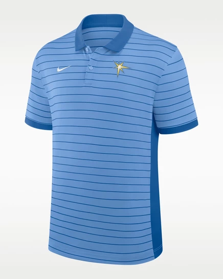 Мужское поло Nike Tampa Bay Rays, светло-голубое