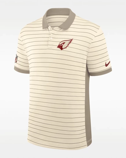 Мужское поло Nike Arizona Cardinals Sideline Victory Dri-FIT, натуральное