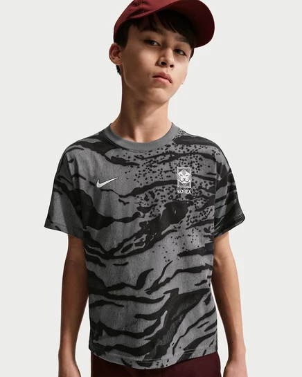 Детская футболка Nike Korea Soccer, антрацитовая