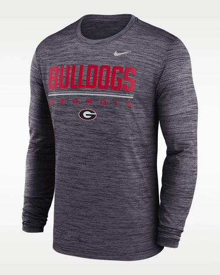 Мужская футболка Nike Georgia Sideline Velocity Dri-FIT, черная