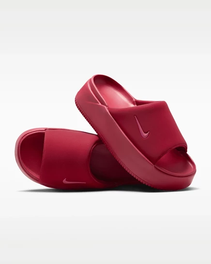 Женские шлепанцы Nike Calm Elevation, красно-розовые