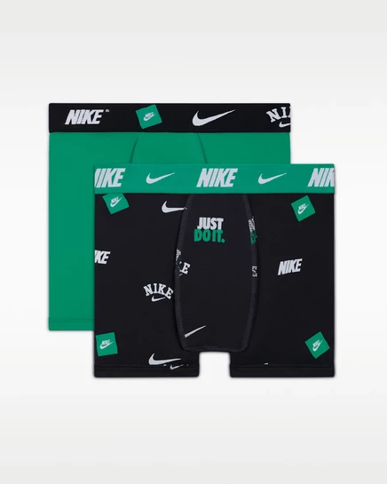 Детские боксерские трусы Nike Dri-FIT (2 шт.), зеленые