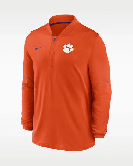 Мужской топ Nike Clemson Dri-FIT на молнии, оранжевый