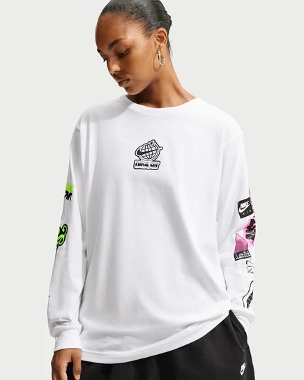 Женский лонгслив Nike Sportswear Classic, белый