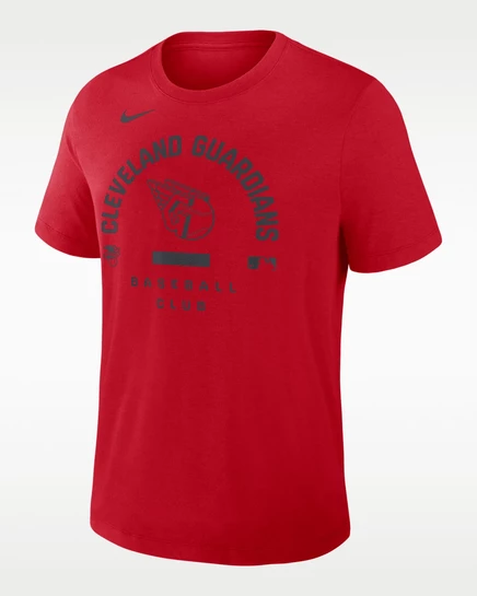Мужская футболка Nike Cleveland Guardians Dri-FIT, красная