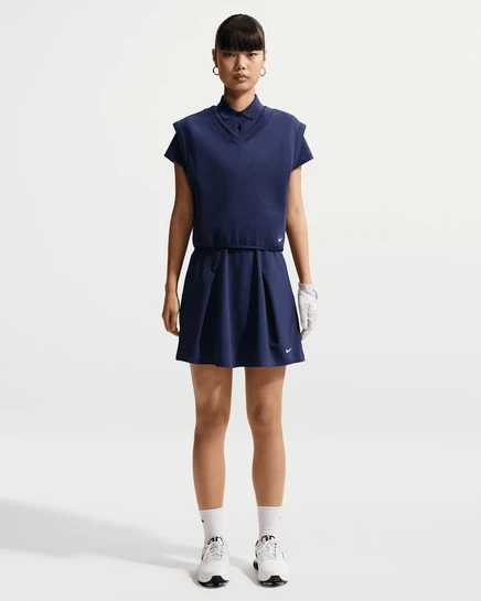 Женская юбка Nike Golf Club со шортами, темно-синяя/белая