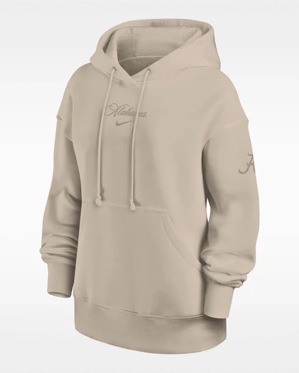 Женское худи Nike Alabama Phoenix оверсайз, бежевое