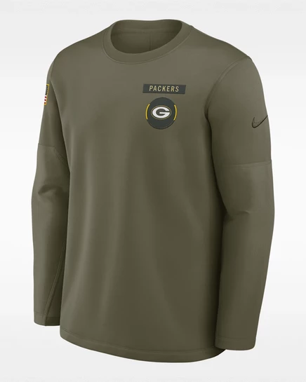 Мужской пуловер Nike Salute to Service Coach, оливковый