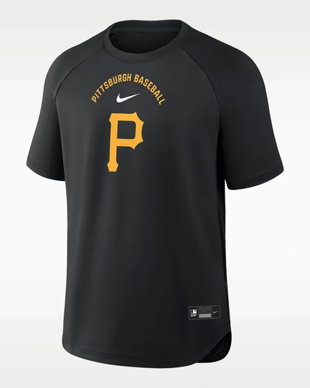 Мужская футболка Nike Authentic Collection Pittsburgh Pirates Dri-FIT, черная