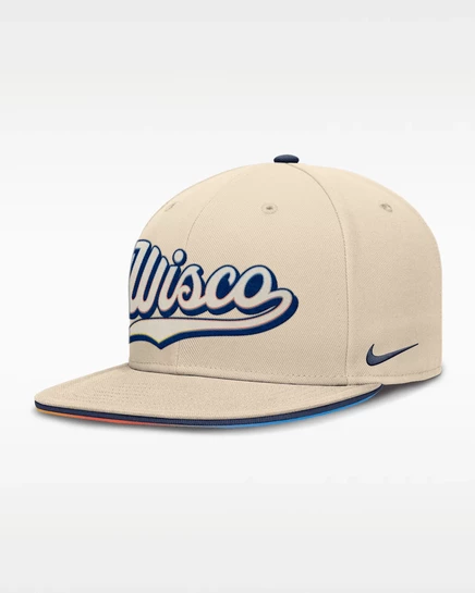 Мужская бейсболка Nike Milwaukee Brewers City Connect True Dri-FIT, натуральный/синий