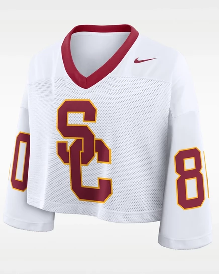 Женская джерси Nike USC Dri-FIT, белая/бордовая