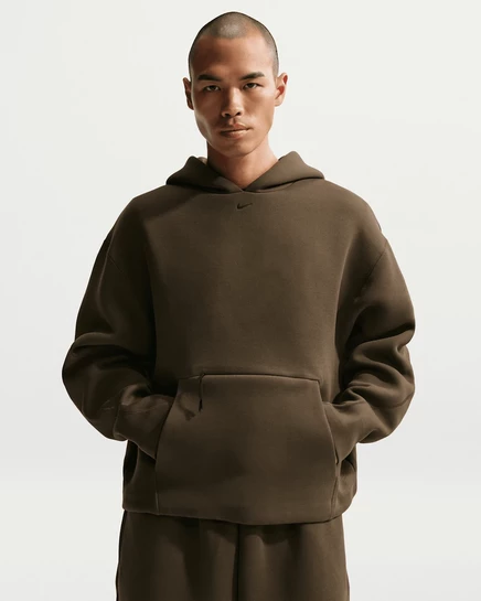 Мужская худи Nike Tech Fleece, темно-ореховая/черная
