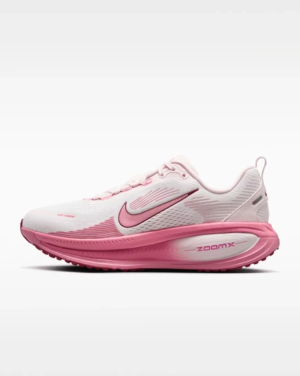 Женские беговые кроссовки Nike Vomero 18, белые/розовые/красные