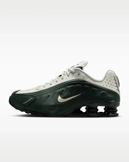 Мужские кроссовки Nike Shox R4, черно-зеленые