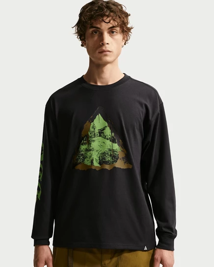 Мужская футболка ACG Dri-FIT с длинным рукавом, черная