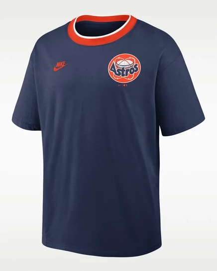 Мужская футболка Nike Astros MLB, темно-синяя