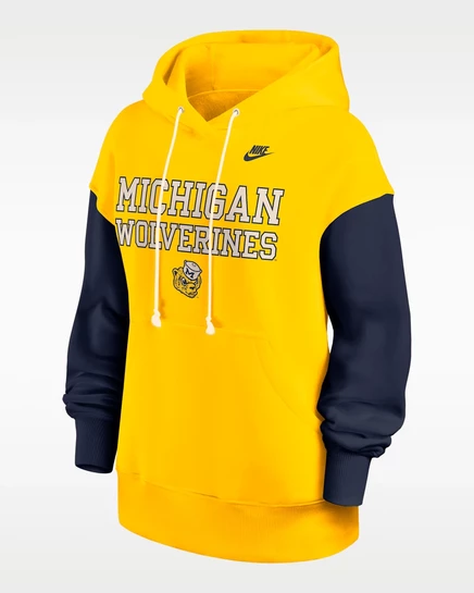Женская худи Nike Michigan Legacy Phoenix, кукурузная
