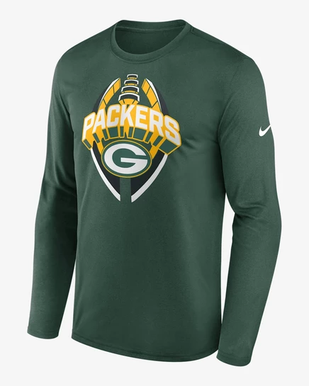 Мужская футболка Nike Packers Legend Icon Dri-FIT, зеленая