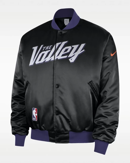 Мужская куртка Nike Phoenix Suns City Edition, черная