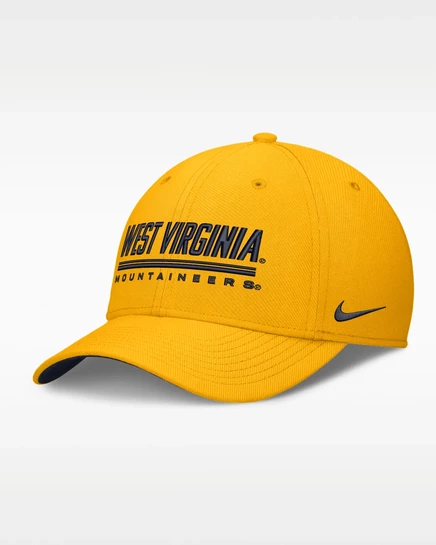 Кепка Nike West Virginia Rise, золотая/тёмно-синяя