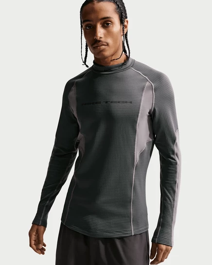 Мужское термобелье Nike Tech с длинным рукавом, серое