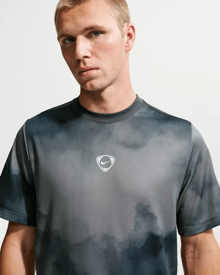 Мужская футболка Nike Academy+, черная/дымчато-серая/белая
