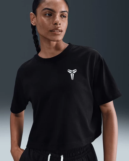 Женская укороченная баскетбольная футболка Nike Kobe Dri-FIT, черная