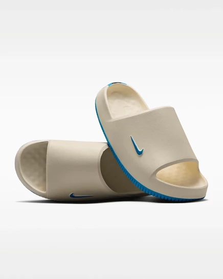 Мужские шлепанцы Nike Calm, бежевые/черные/синие