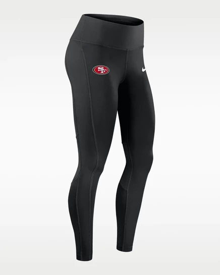 Женские леггинсы Nike San Francisco 49ers Epic Fast, черные