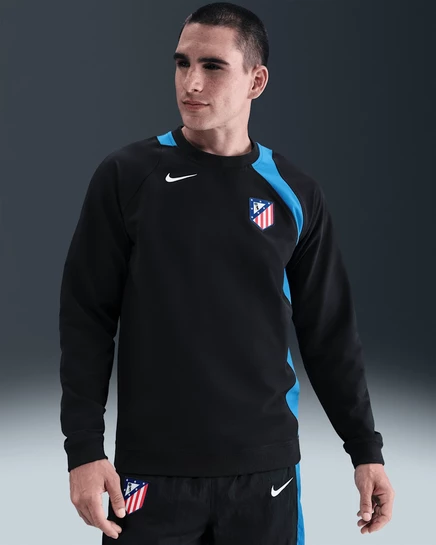 Мужская футболка Nike Atlético Madrid, черно-голубо-белая