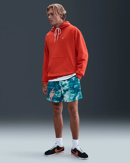 Мужские шорты Nike Club Mesh Flow, темно-зеленые/белые