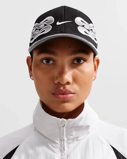 Унисекс кепка Nike Club Structured OG Flame, черная
