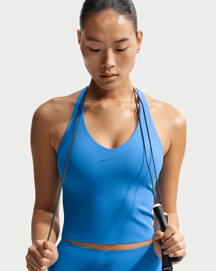 Женский топ-бра Nike Universa, светло-голубой