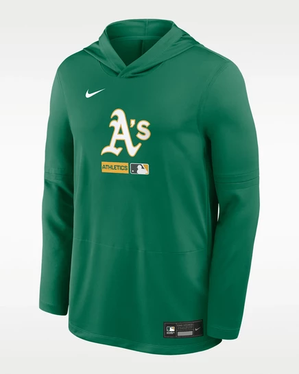 Мужское худи Nike Athletics Authentic Dri-FIT, ярко-зеленое