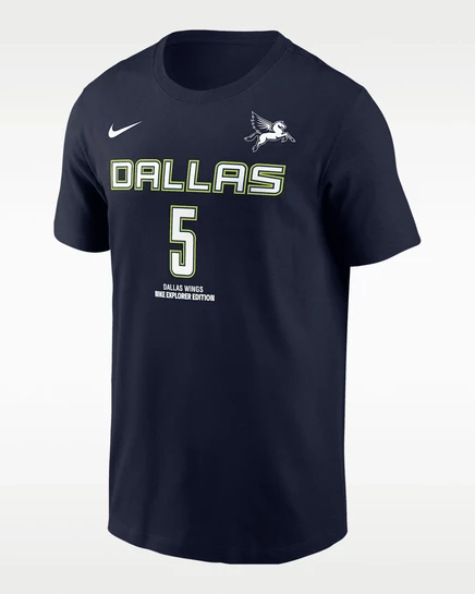 Мужская футболка Nike Dallas Wings Explorer, темно-синяя