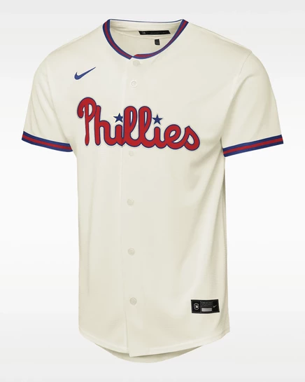 Подростковая джерси Nike Bryce Harper Philadelphia Phillies, кремовая