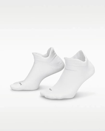 Унисекс беговые невидимые носки Nike, белые/черные/платиновые