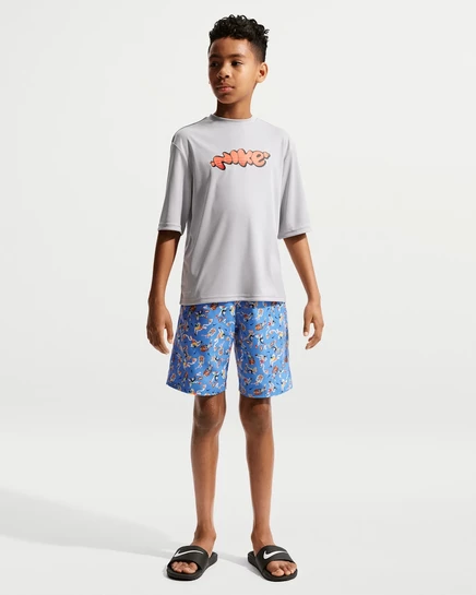 Детские шорты-плавки Nike Swim Breaker 7″, голубые