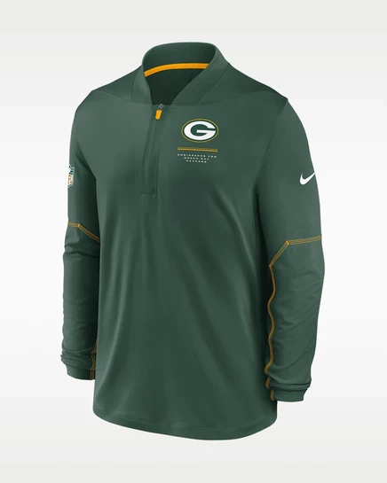 Мужская кофта Nike Green Bay Packers Sideline, зеленая