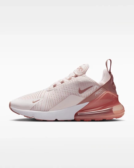 Женские кроссовки Nike Air Max 270, гранатовые/белые/розовые
