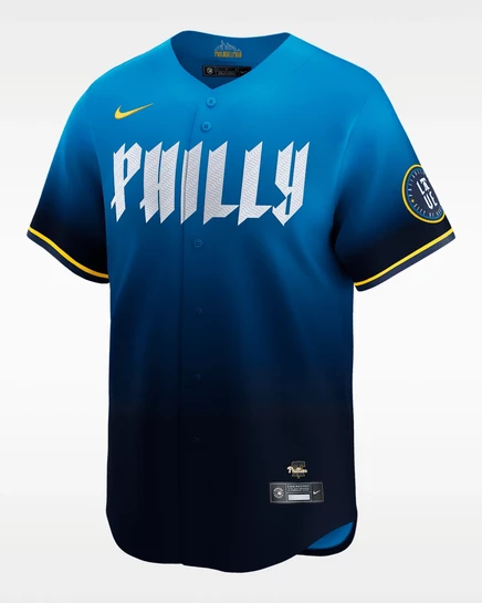 Мужская джерси Nike Philadelphia Phillies City Connect Dri-FIT ADV, синяя
